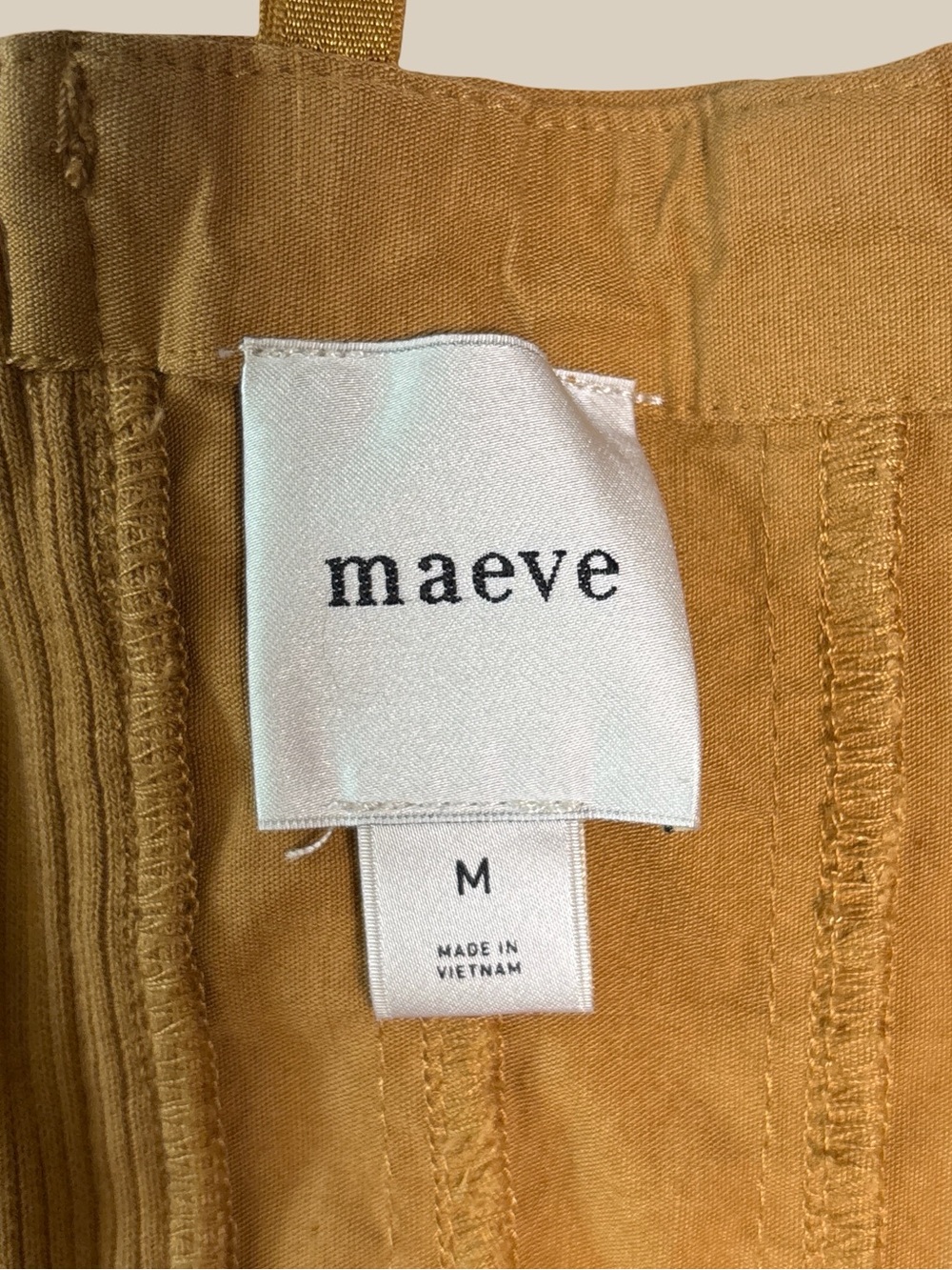 Anthropologie Maeve Structured Zip Front Mini Dress, Honey Brown, Pockets SZ M - Picture 7 of 8